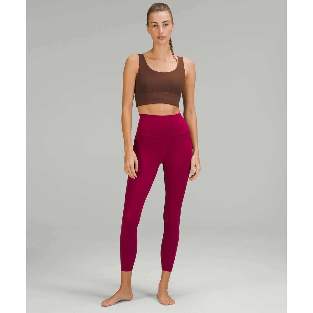 $128 Lululemon Align High-Rise Pant with Pockets 23" Pomegranate/0 Girls size 10